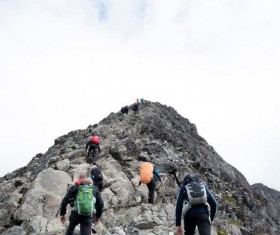 Mountaineering travel man Stock Photo
