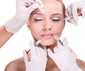 Noninvasive beauty Botox Injection Stock Photo 01