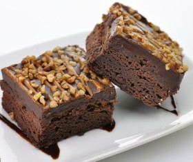 Nutty chocolate dessert Stock Photo 01