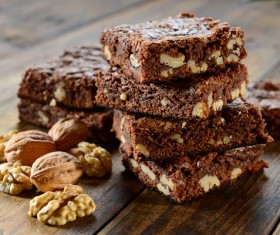 Nutty chocolate dessert Stock Photo 03