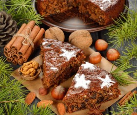 Nutty chocolate dessert Stock Photo 05