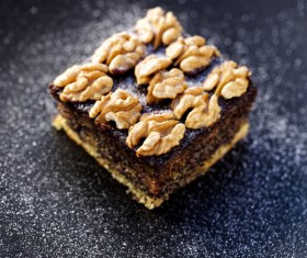 Nutty chocolate dessert Stock Photo 06