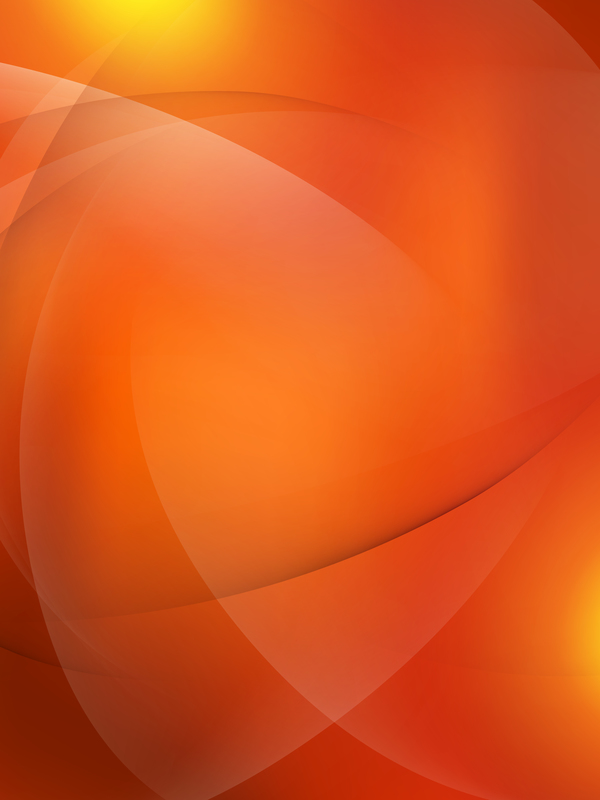 Orange wavy abstract elements vector 01