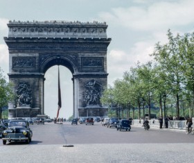 Paris old photo Stock Photo