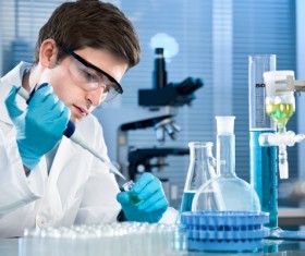 People working in the laboratory Stock Photo 03