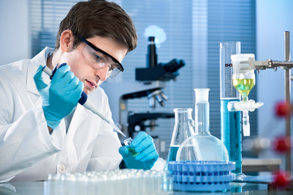 People working in the laboratory Stock Photo 03