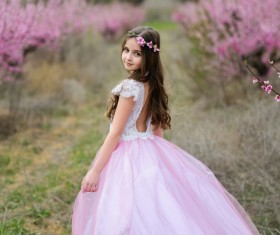 Pretty little girl posing Stock Photo