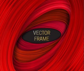 Red abstract frame vector material