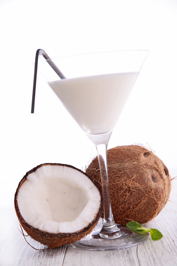 Refreshing coconut cocktail Stock Photo 04