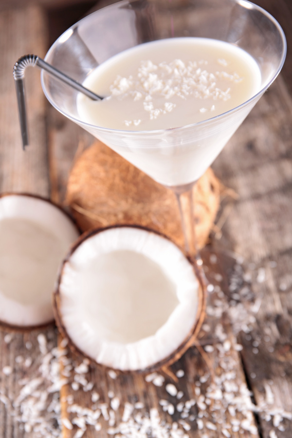 Refreshing coconut cocktail Stock Photo 05