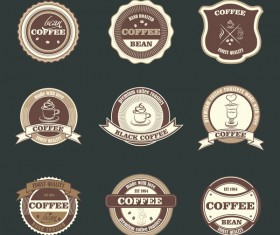 Retro badge vector material