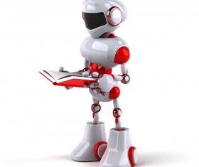 Robot learning Stock Photo