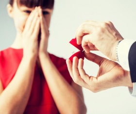 Romantic marriage proposal Stock Photo 01