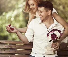 Romantic marriage proposal Stock Photo 02