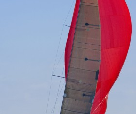 Sailboat at sea Stock Photo 05