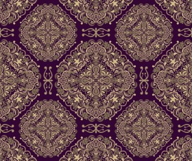 Seamless border in Victorian style vector 01