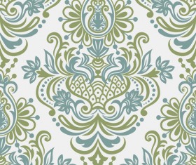 Seamless border in Victorian style vector 02