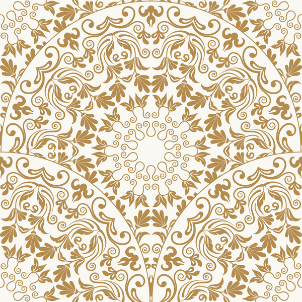 Seamless oriental pattern vector