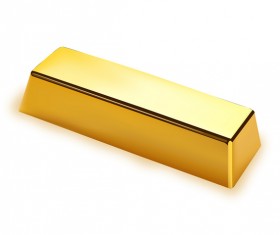 Shiny gold bar vector illustration 01