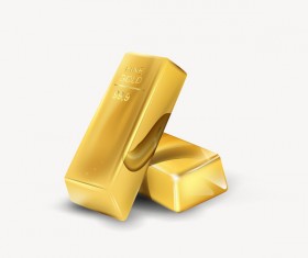 Shiny gold bar vector illustration 05