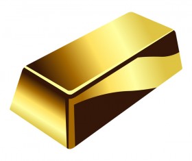 Shiny gold bar vector illustration 11
