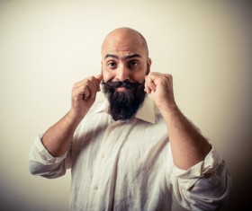 Showcase beautiful beard Stock Photo