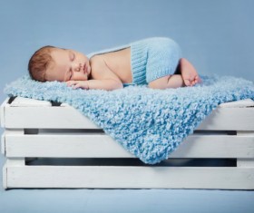 Sleeping baby Stock Photo 01