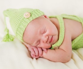 Sleeping baby Stock Photo 02