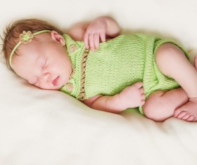 Sleeping baby Stock Photo 03