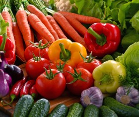 Summer fresh organic vegetables fruits Stock Photo 04