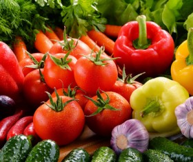 Summer fresh organic vegetables fruits Stock Photo 05