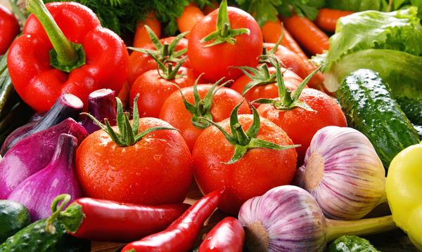 Summer fresh organic vegetables fruits Stock Photo 09