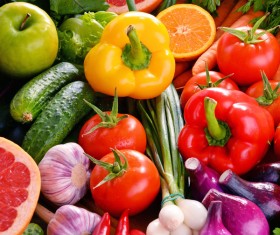 Summer fresh organic vegetables fruits Stock Photo 11