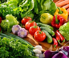 Summer fresh organic vegetables fruits Stock Photo 12
