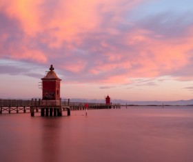 Sunrise and sunset beautiful natural landscape Stock Photo 05