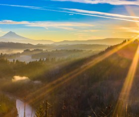 Sunrise and sunset beautiful natural landscape Stock Photo 09