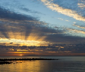 Sunrise and sunset beautiful natural landscape Stock Photo 11