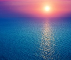 Seaside sunrise scenery HD picture free download