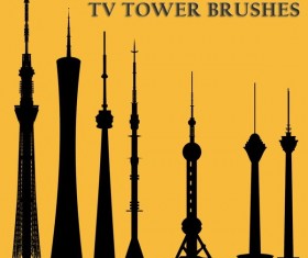 TV Tower Photoshop Brushes