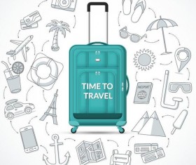 Time to travel vector material