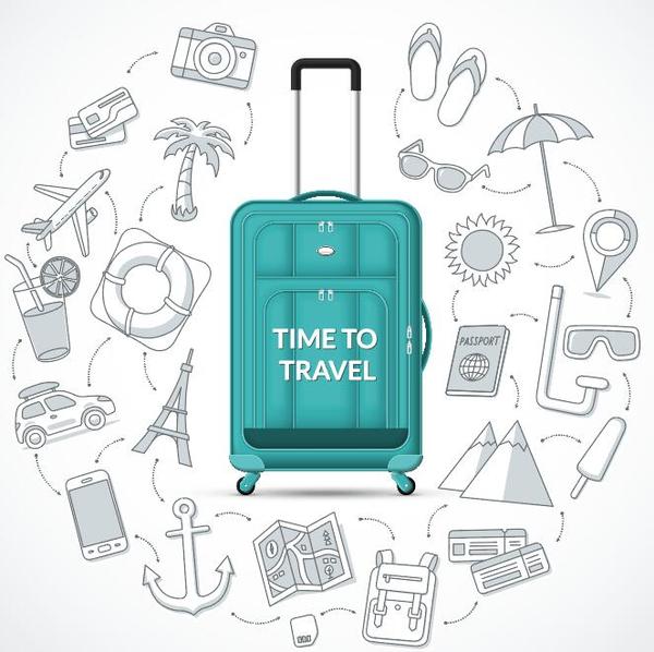 Time to travel vector material