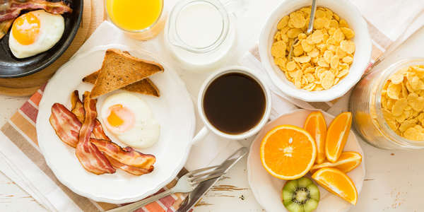 Traditional american breakfast Stock Photo 01 free download