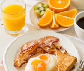 Traditional american breakfast Stock Photo 05