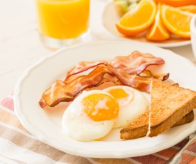 Traditional american breakfast Stock Photo 07