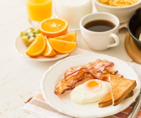 Traditional american breakfast Stock Photo 08