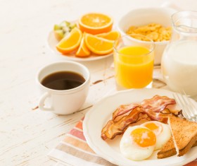 Traditional american breakfast Stock Photo 10