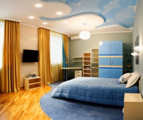 Unique childrens bedroom Stock Photo 03
