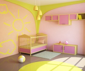 Unique childrens bedroom Stock Photo 06