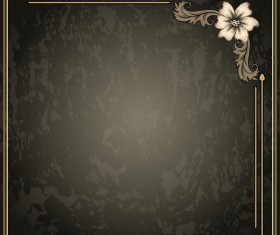 Vintage background with decor frame vectors 01