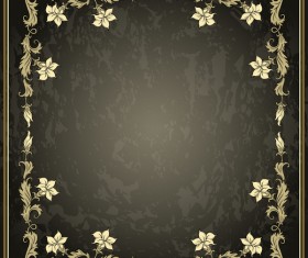 Vintage background with decor frame vectors 06
